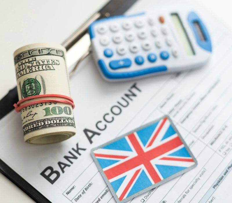 Bank account Text concept note illustrative photo.